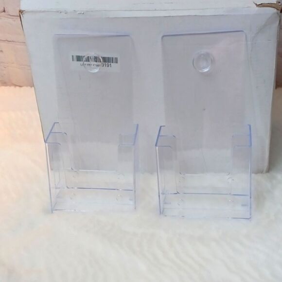 Brochure ‎ Display Double  Holder Stand Acrylic    W4.5x9H  There Is 10 New - Picture 2 of 11